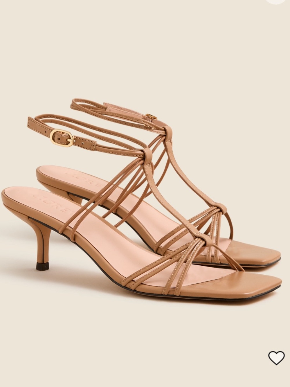 New J. Crew Stappy Kitten Heel Sandal